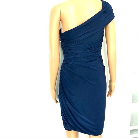 ELIZA J Ruched One-shoulder Midi Dress size 6 - Picture 8 of 8